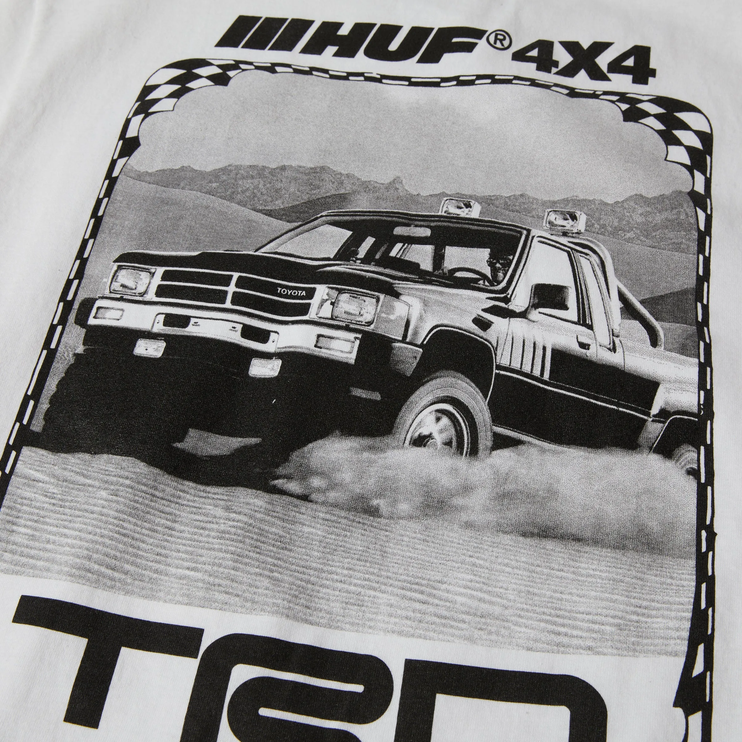 EcoFriendly Textiles Wool Fit HUF x Toyota TRD Long Travel T-shirt (White)