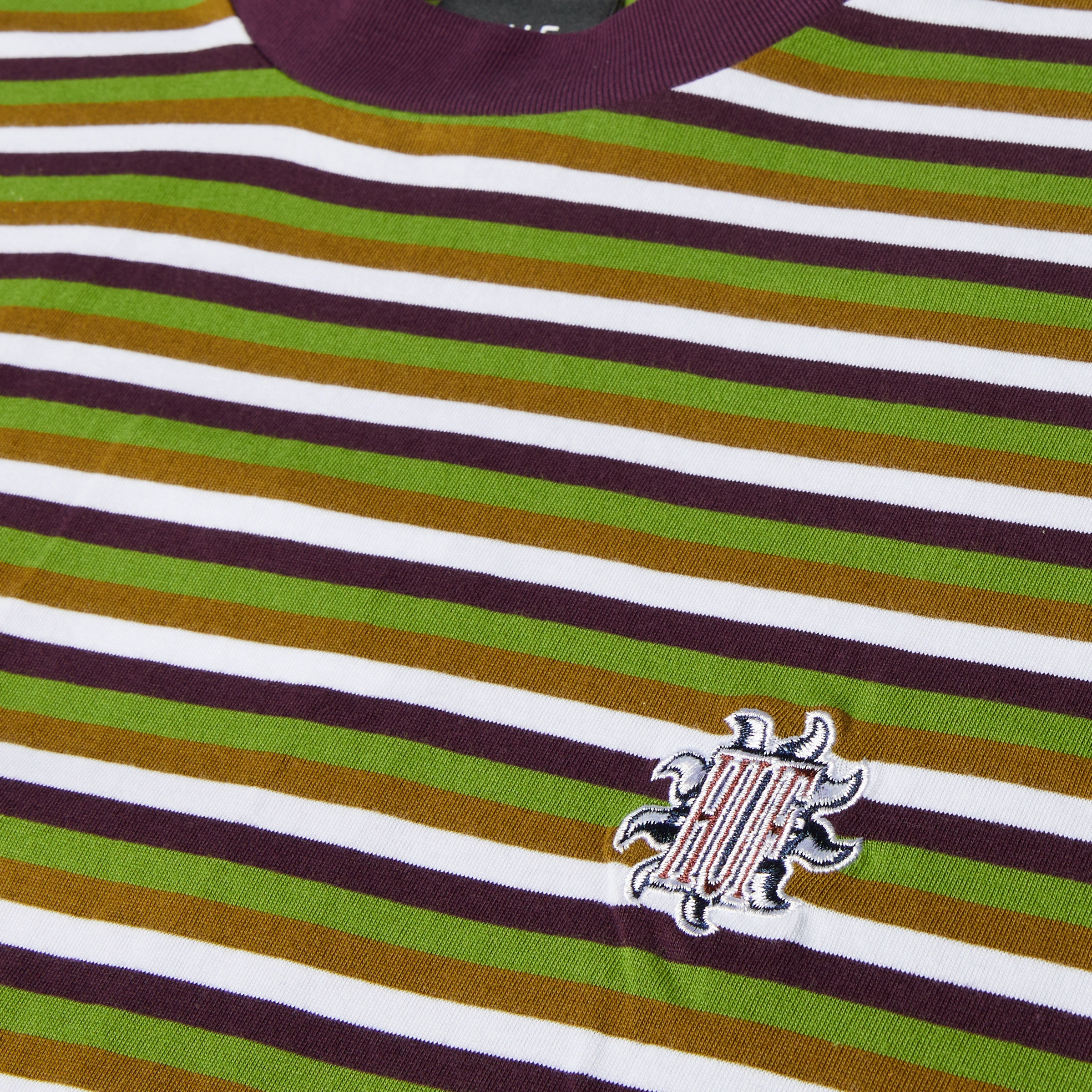 Multipocket Style Huf Apollo Striped S/S Knit Boxy Top