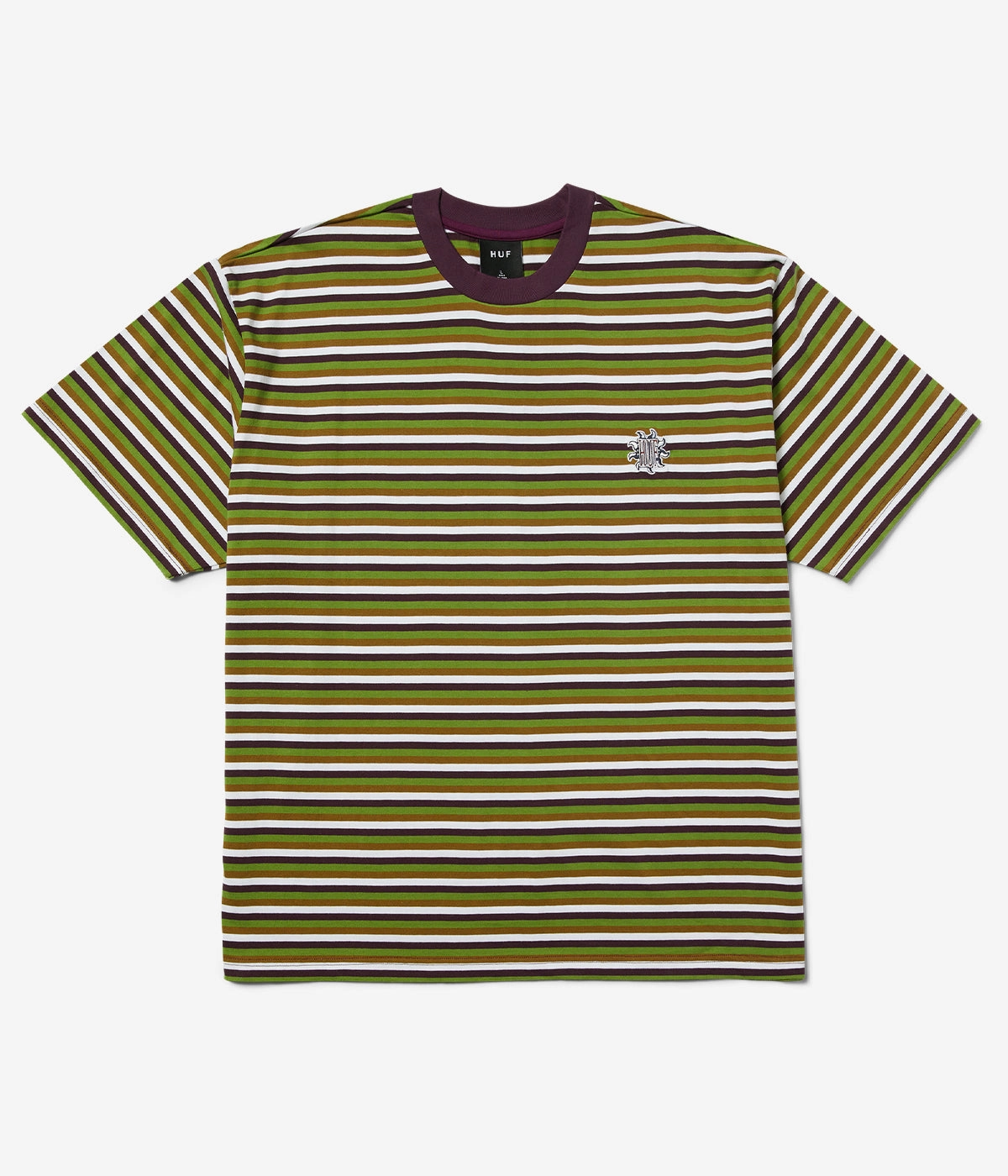 Huf Apollo Striped S/S Knit Boxy Top Modern Aesthetic