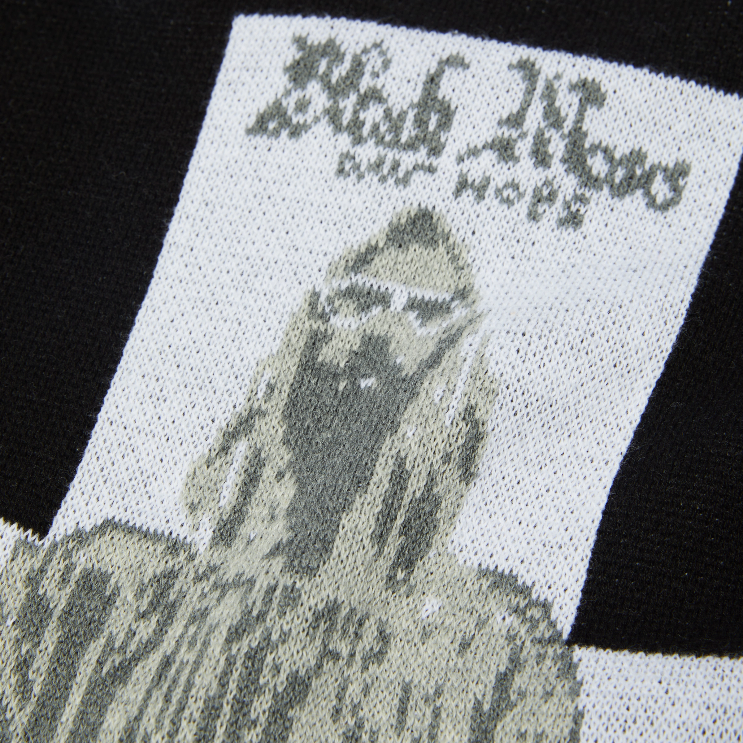 Home Casual Outfit Huf Black Moses Knit Sweater