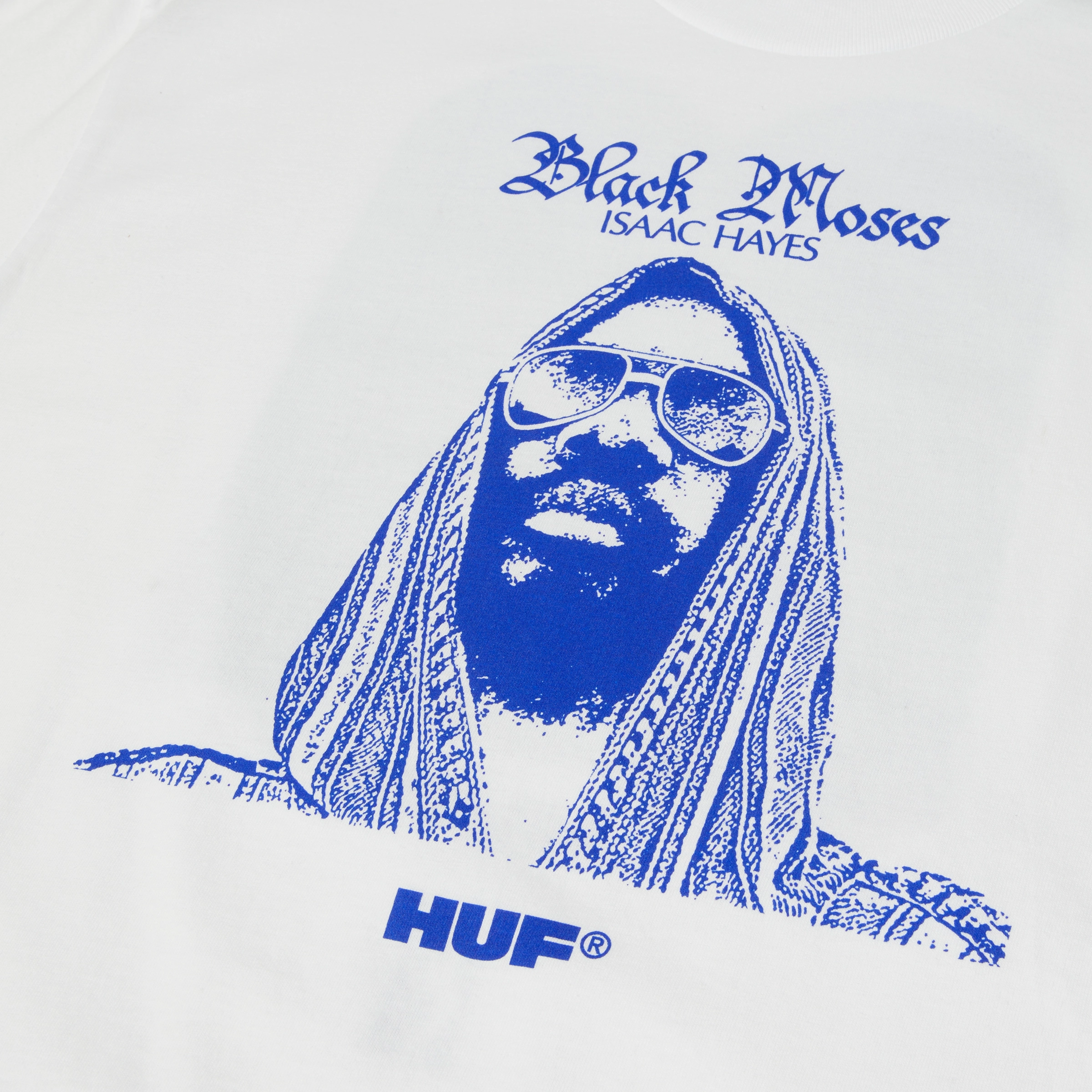 Huf Black Moses S/S Heavyweight Tee Lightweight texture Flexible Knit