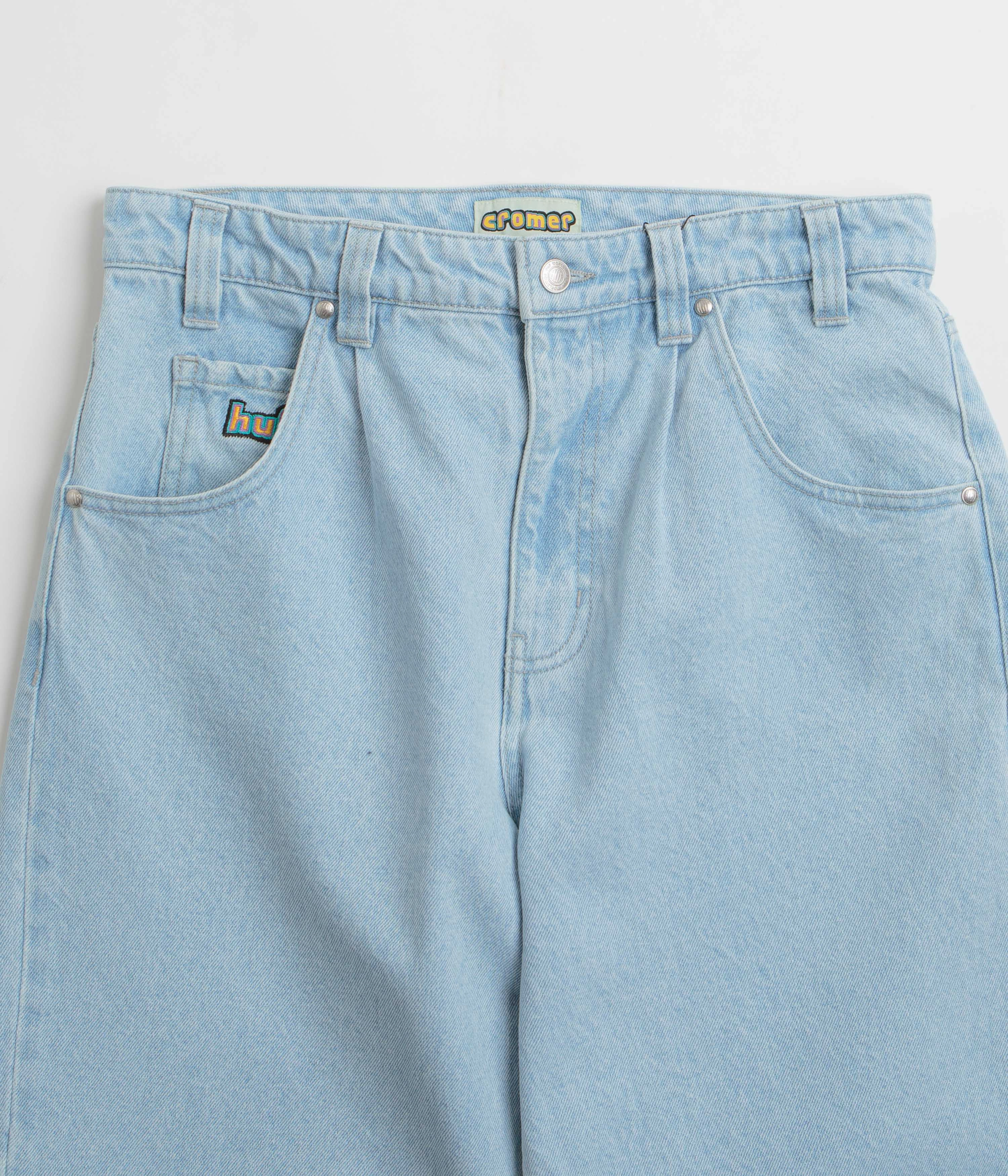linen option Move Easy HUF Cromer Shorts - Light Blue