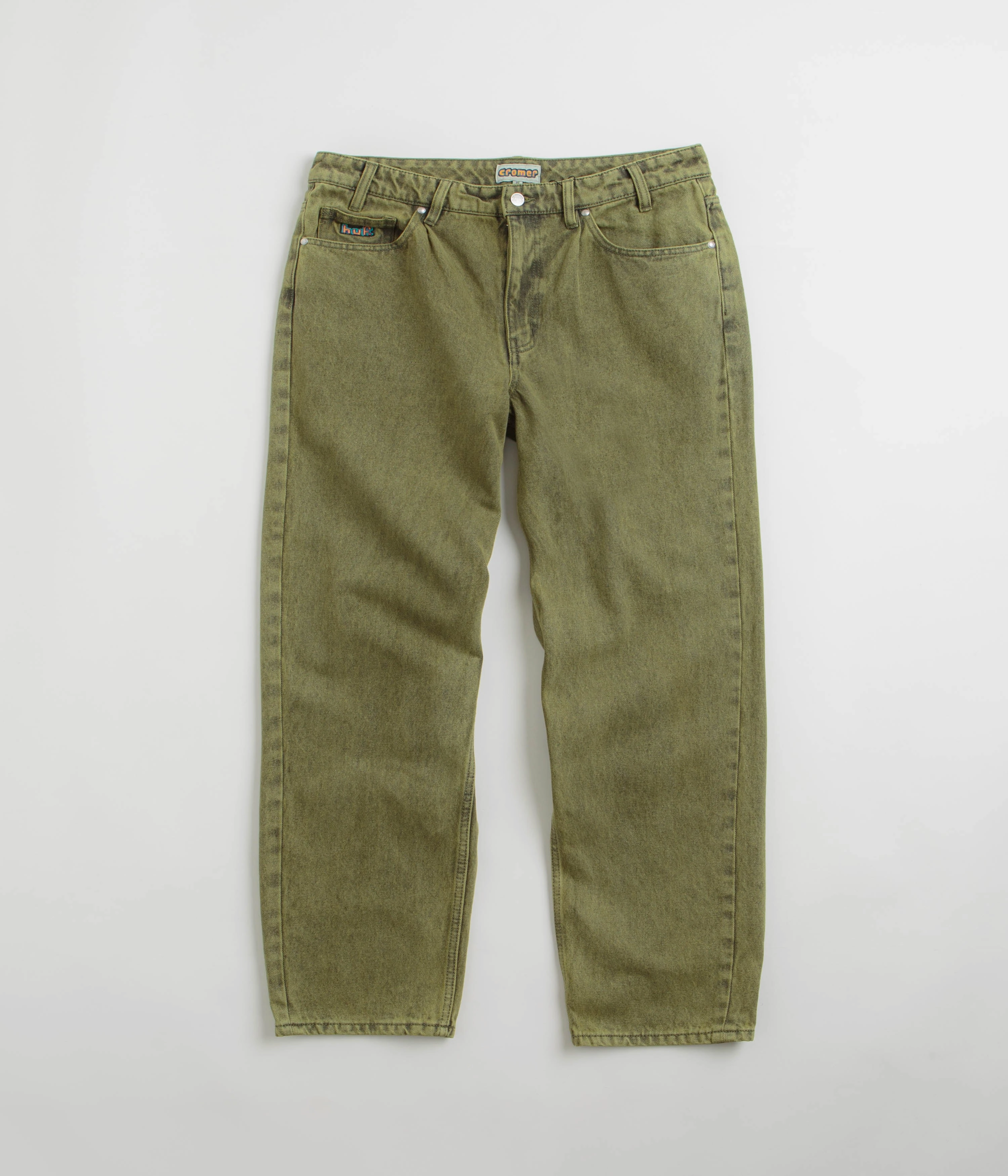 HUF Cromer Washed Pants - Dried Herb Textured Loose Luxury