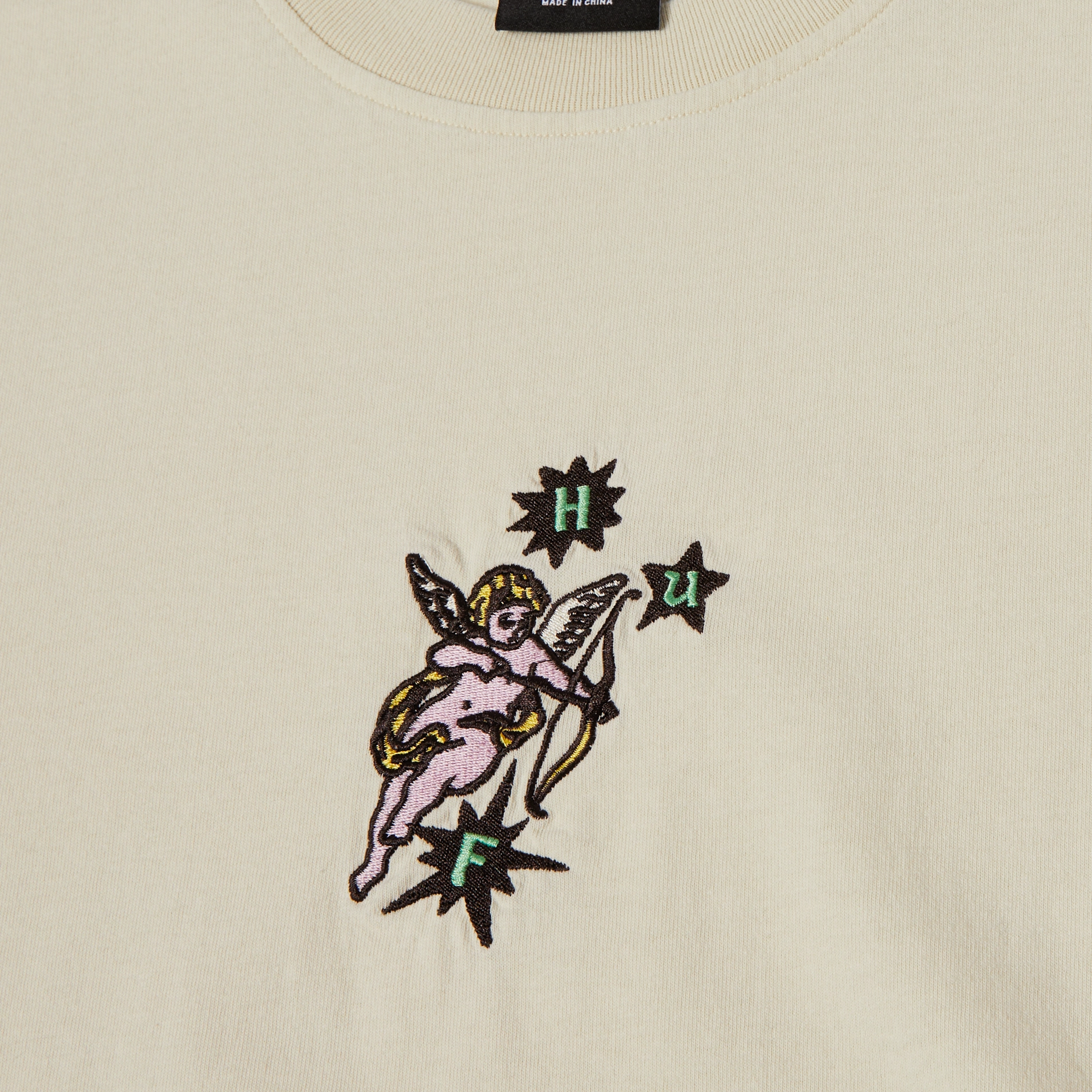 Bamboo Fiber Blend Unique Design Huf Cupid S/S Washed T-Shirt