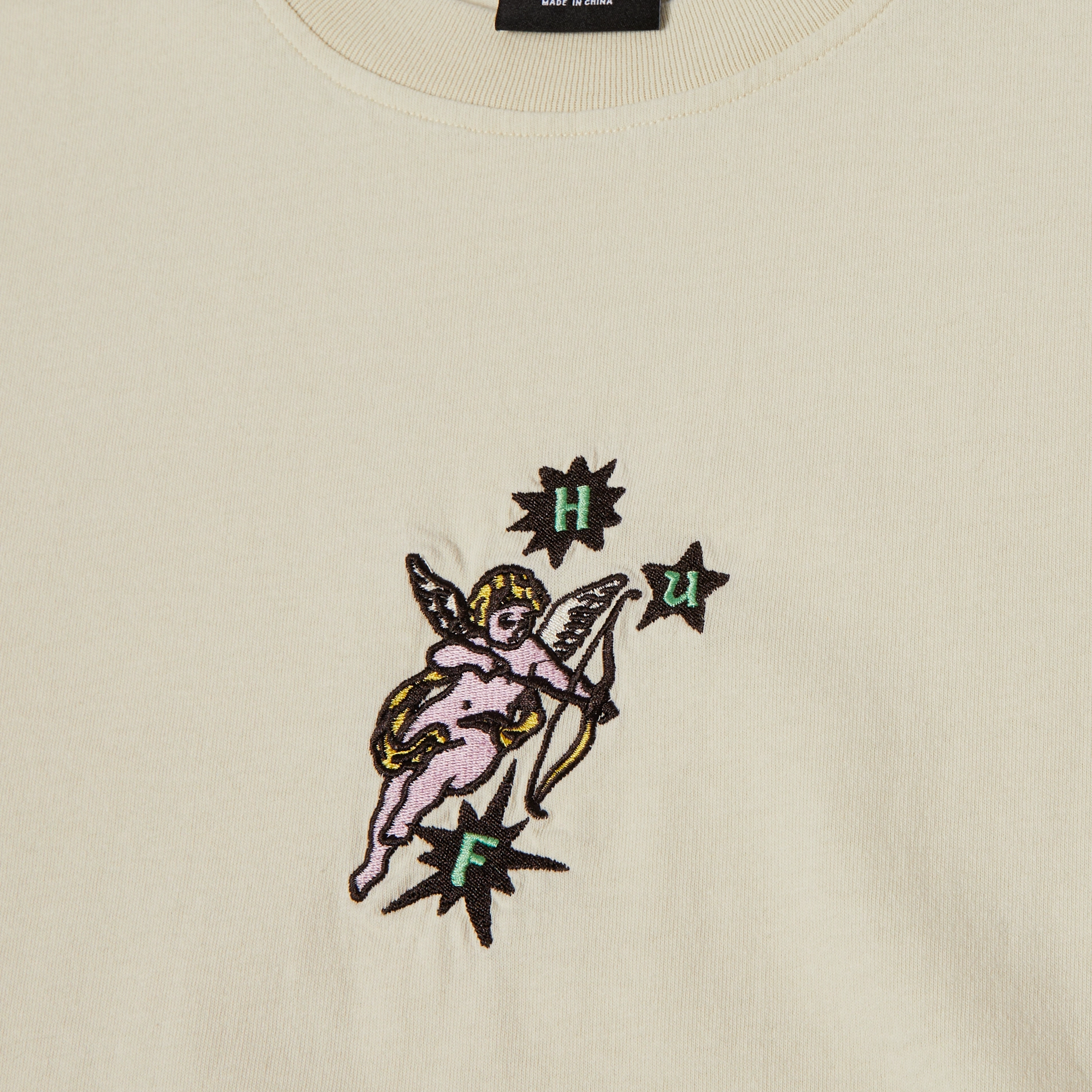 Huf Cupid S/S Washed T-Shirt Tagless label