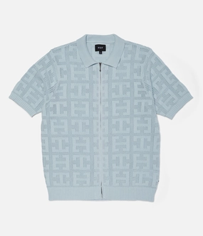 Huf Monogram Jacquard Zip Sweater EcoConscious Manufacturing