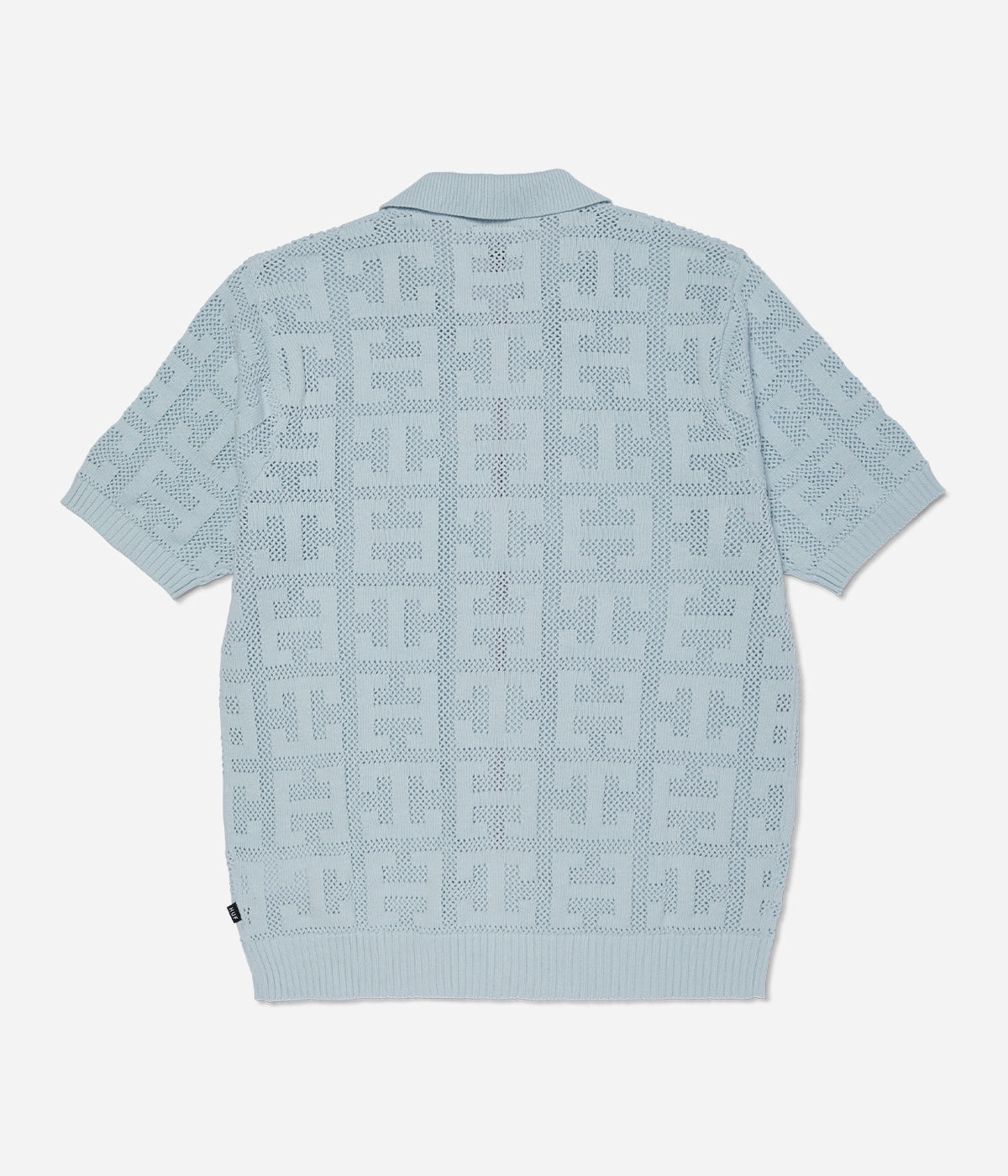 Huf Monogram Jacquard Zip Sweater Moisture Wicking Yarn
