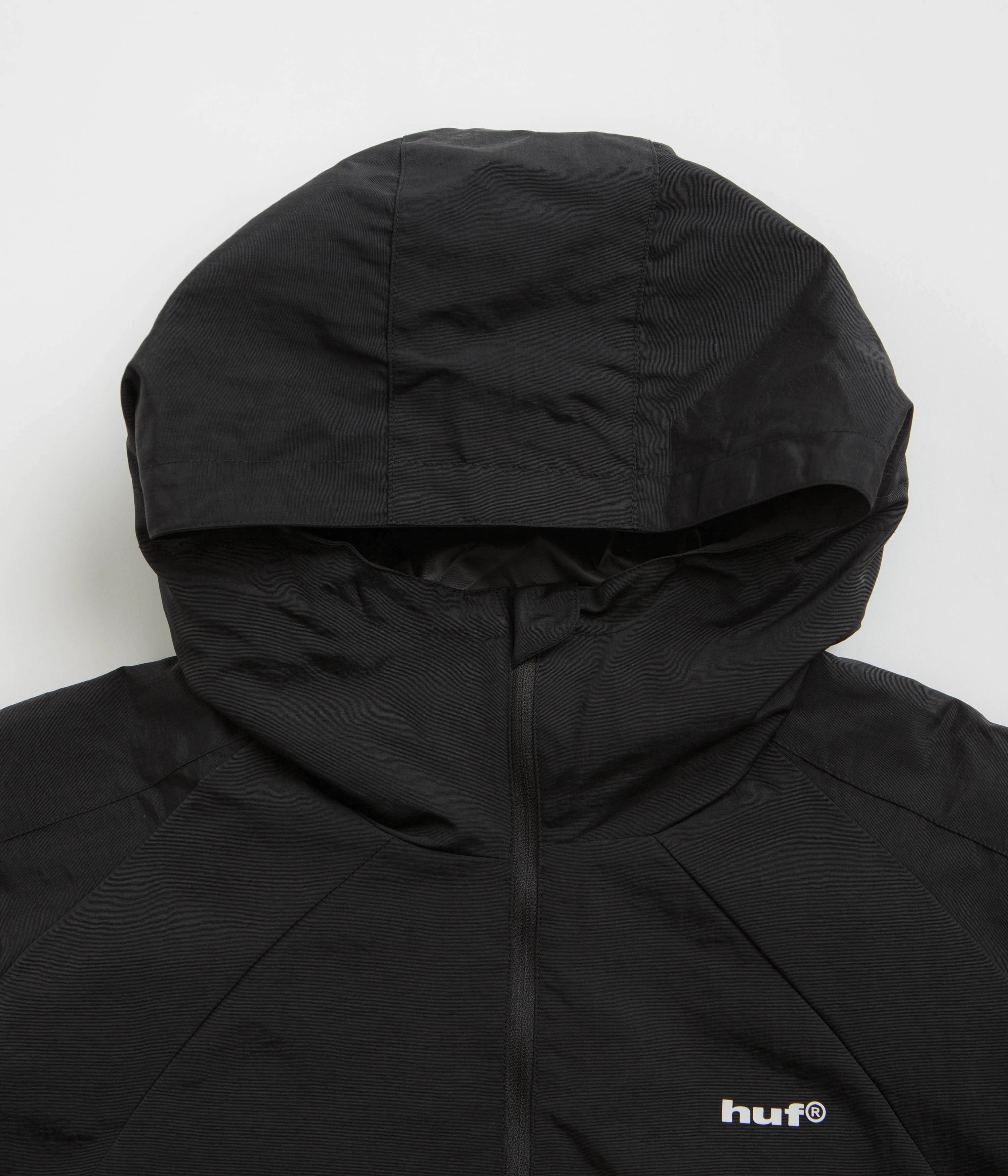 HUF Set Shell Jacket - Blackout Simple Fit Wrinkle Resistant