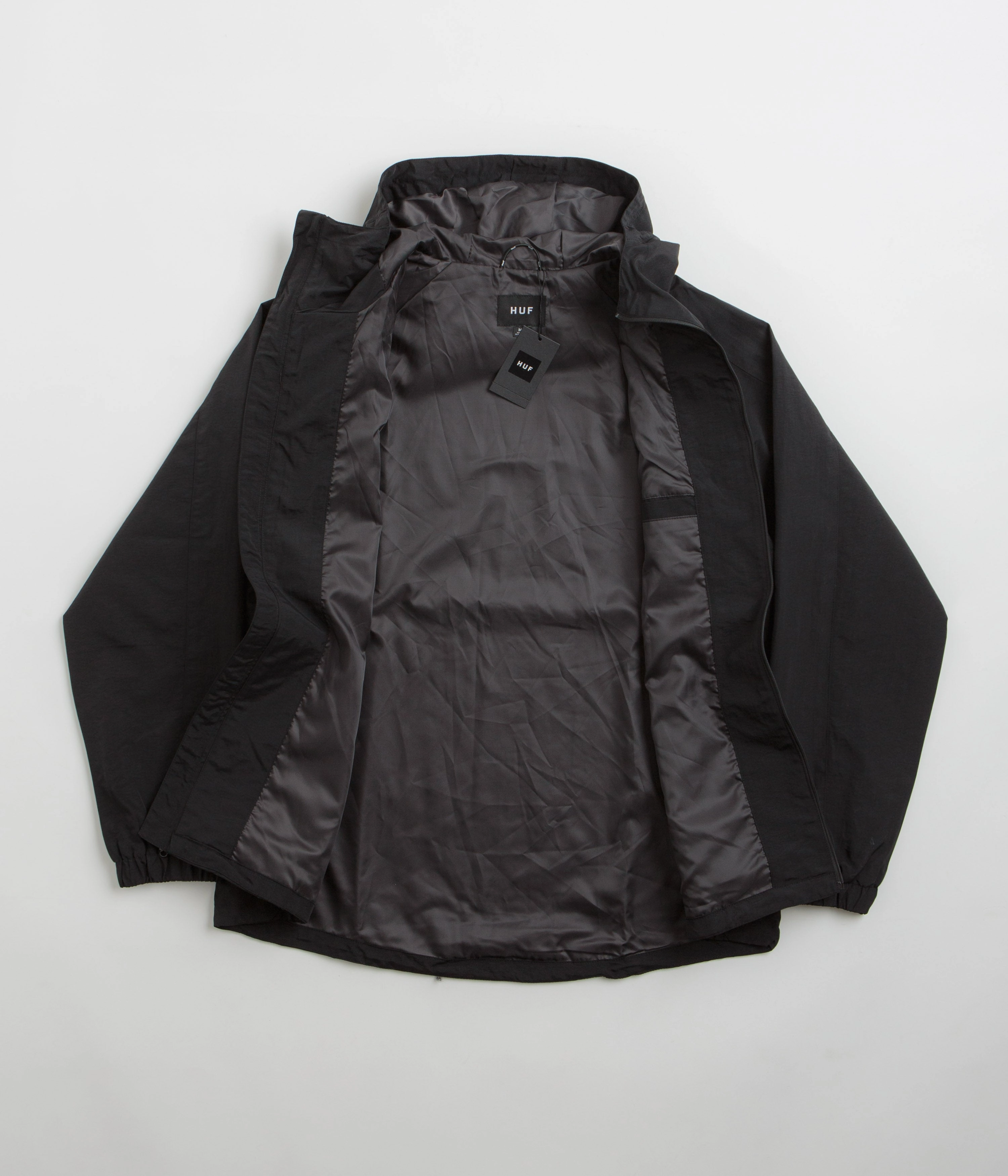 HUF Set Shell Jacket - Blackout Streetwear Style Quick Fit