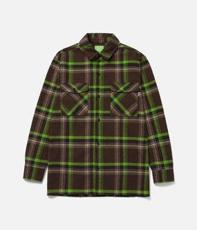 Flexible Knit Glossy Texture Huf Sorrento Flannel Shirt