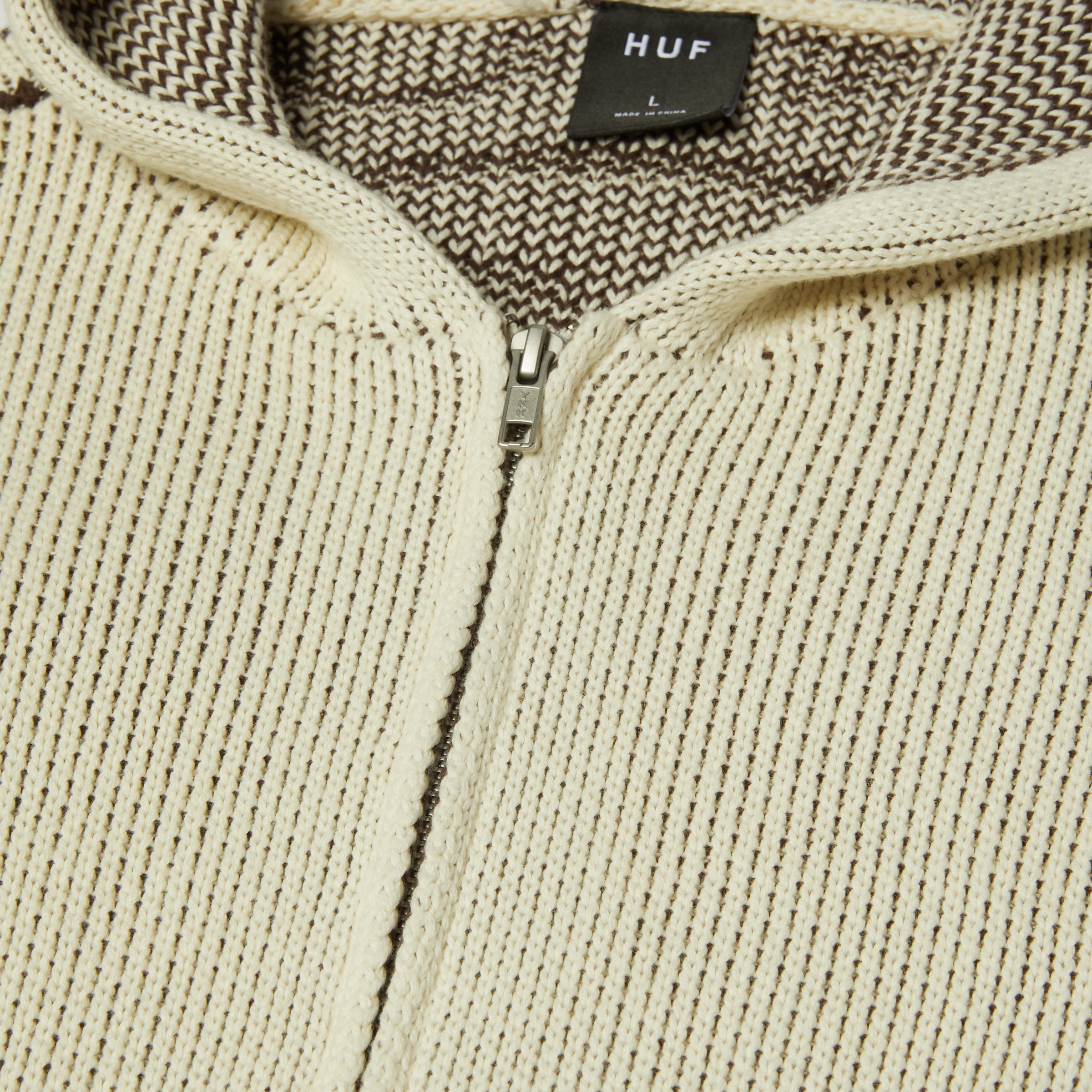 Slim Silhouette Huf Token Zip Hooded Sweater