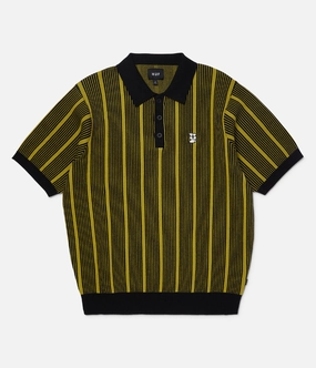 High-End Fashion Pure Cotton Huf Trace Stripe S/S Knit Top