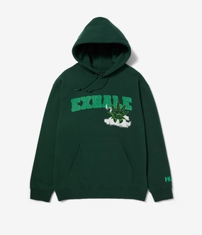Huf x Green Exhale Buddy Pullover Hoodie Men's zippered