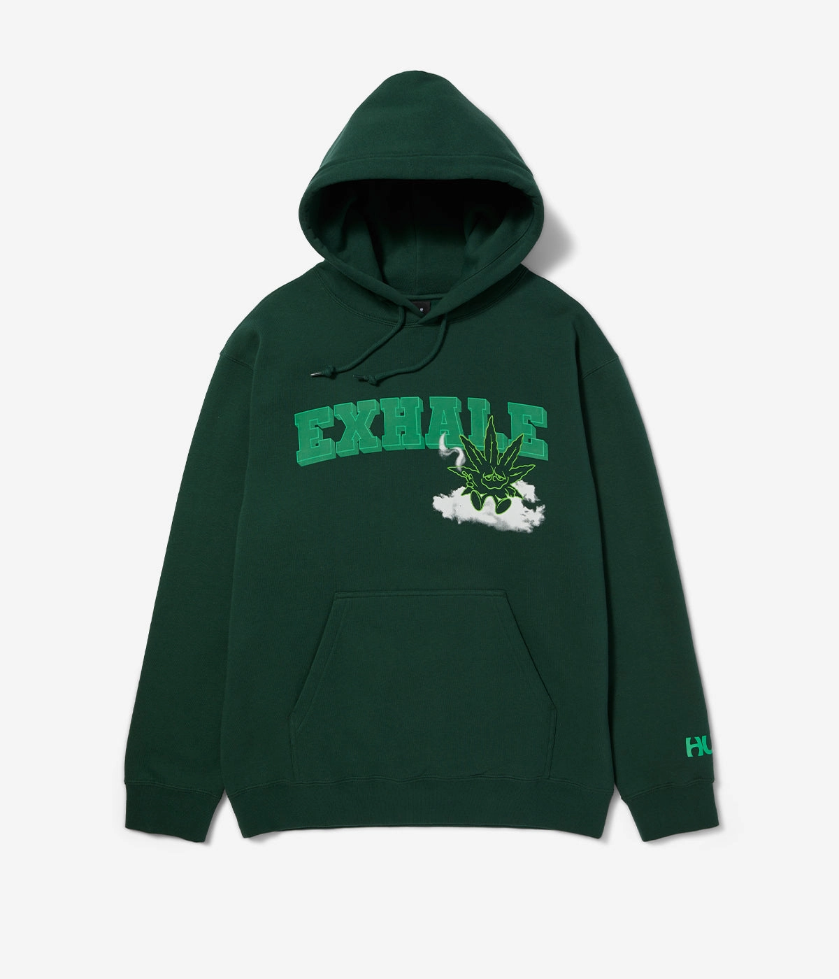 Huf x Green Exhale Buddy Pullover Hoodie Men's zippered
