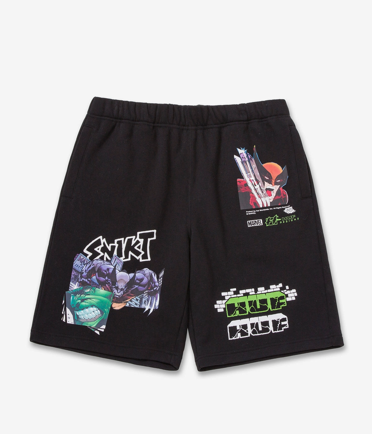Day Fit Huf x Marvel Smash Up Fleece Short