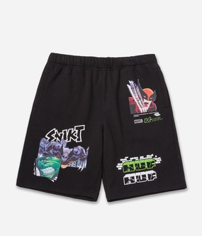 Day Fit Huf x Marvel Smash Up Fleece Short