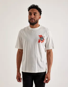Hugo Smiley Tee HighDensity Weave Queen Glow