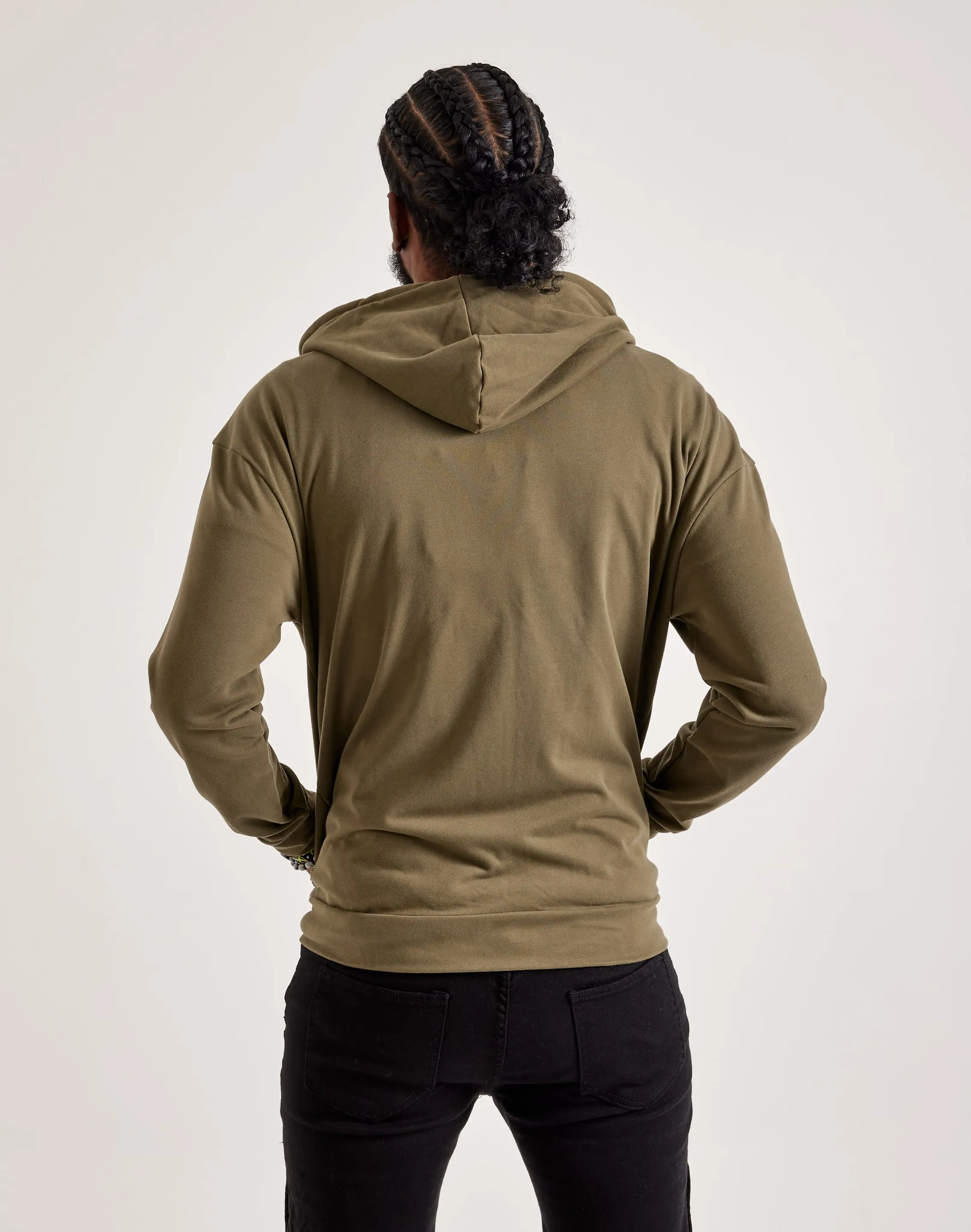 Hugo Spray Logo Full-Zip Hoodie EcoFriendly Dye