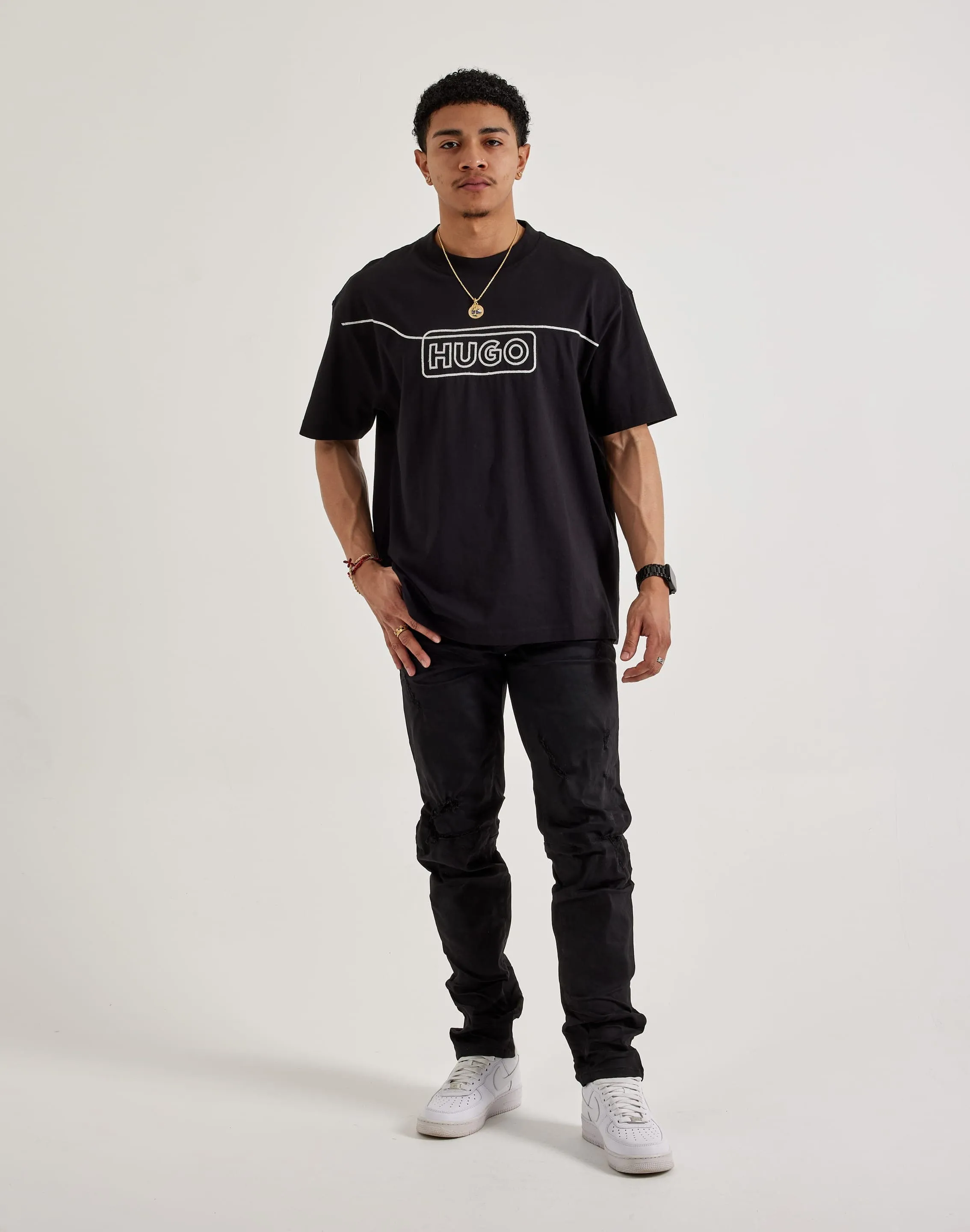 Hugo Stitched Tee Permanent Crease Leader Core