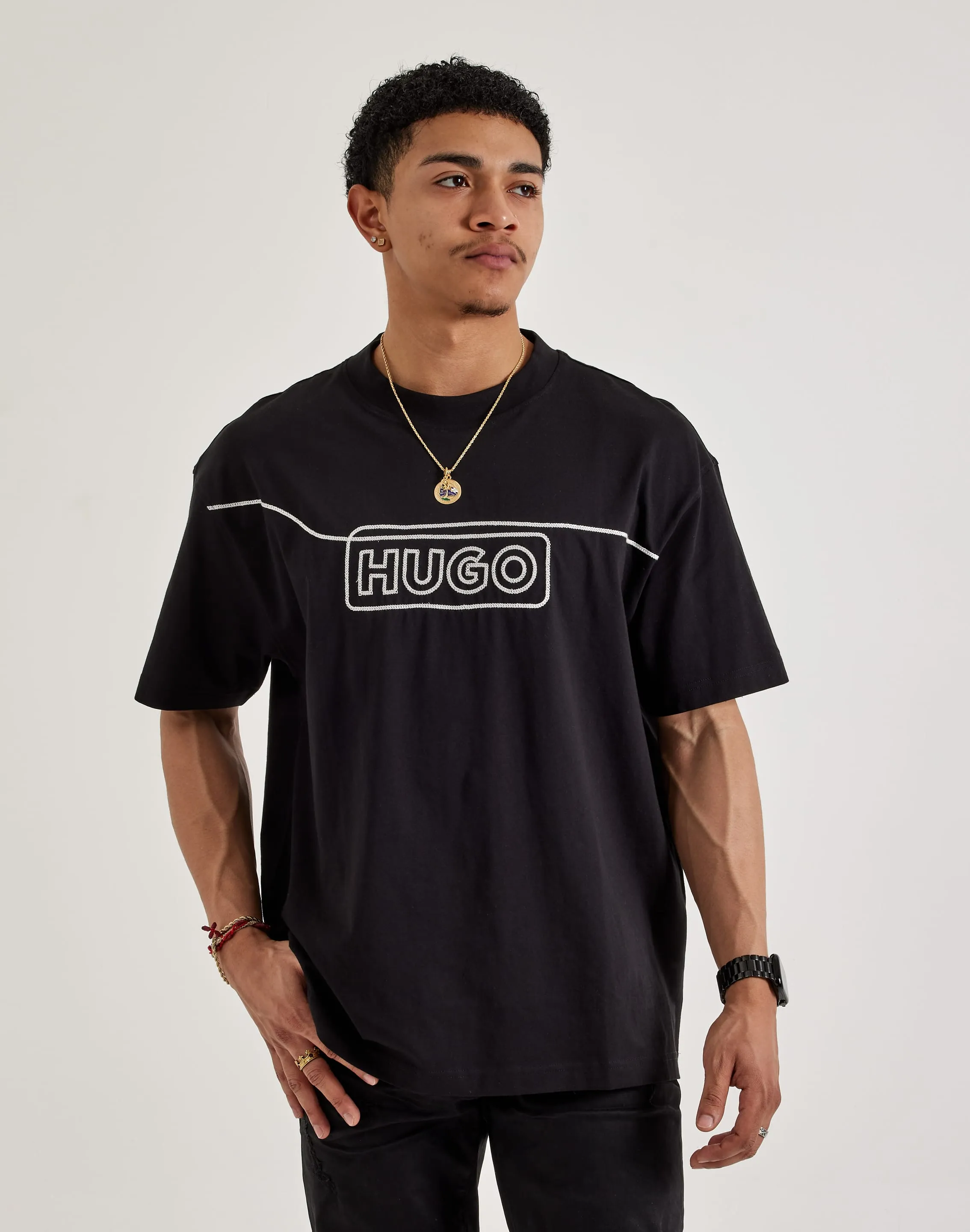 Hugo Stitched Tee ThermalInsulated China Cool