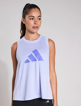 Train Essentials Big Performance Logo Training Tank Top - Violet Tone/Semi Cobalt Blue Sustainable Manufacturing