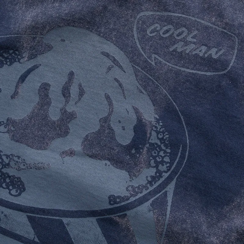 yacht event Ice Cream Wrestle Knit Tee - Navy Blazer