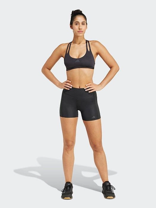 Optime 4" Raw-Cut-Hem Short Leggings Quick Pocket Access Recycled Material