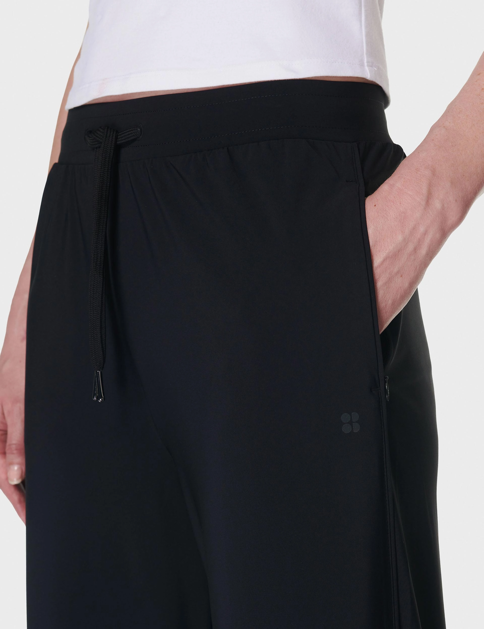 Explorer Wide Leg Trouser - Black Quick Dry Lining Reflective Trims