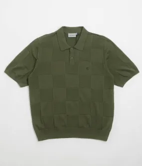 Carhartt Checker Polo Shirt - Dollar Green Lightweight texture Comfort Wear