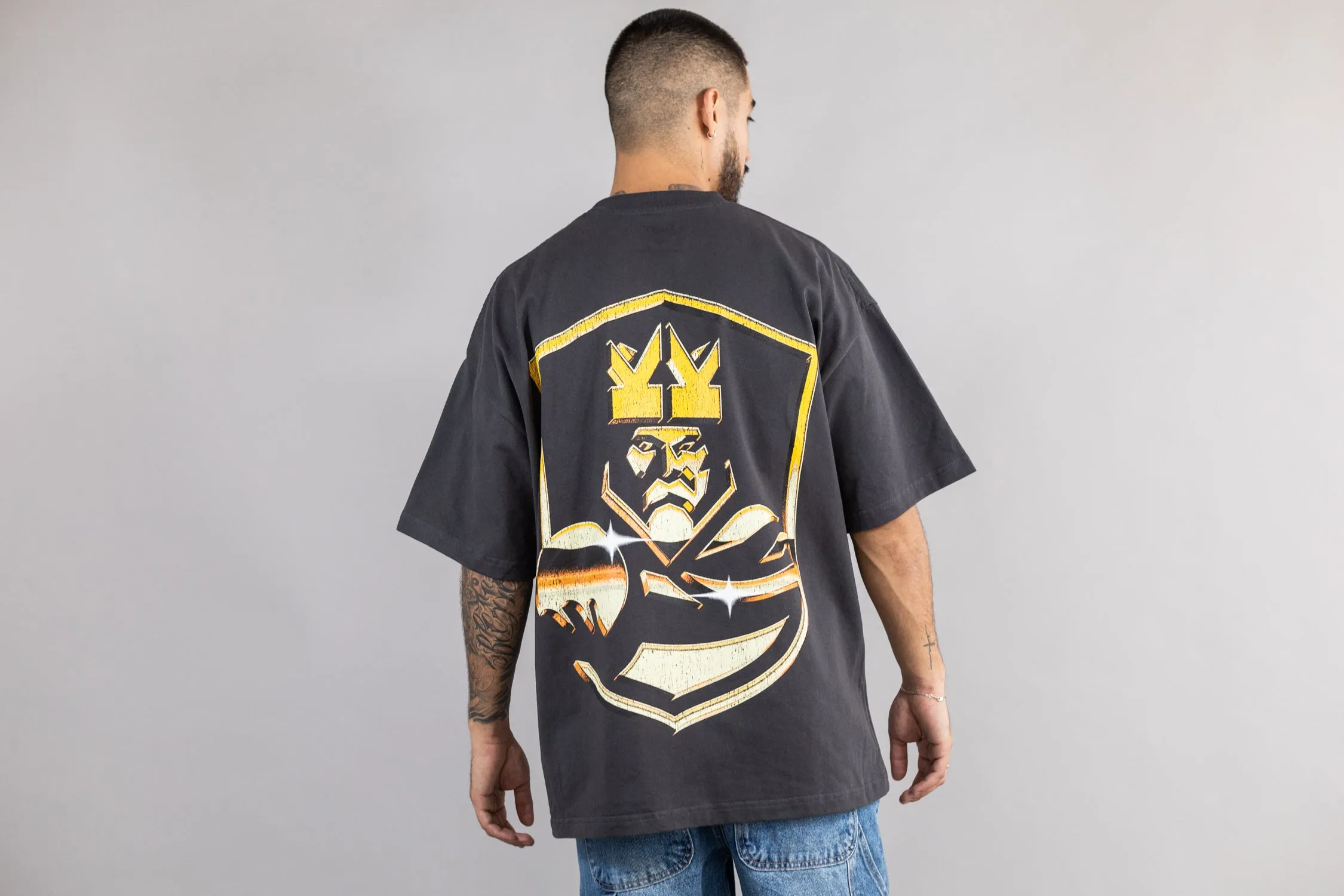 Lust x Kings League Kl On The Front Tee High Neckline Structure