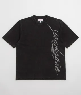 Yardsale Highlights T-Shirt - Black mass-produced straight legs
