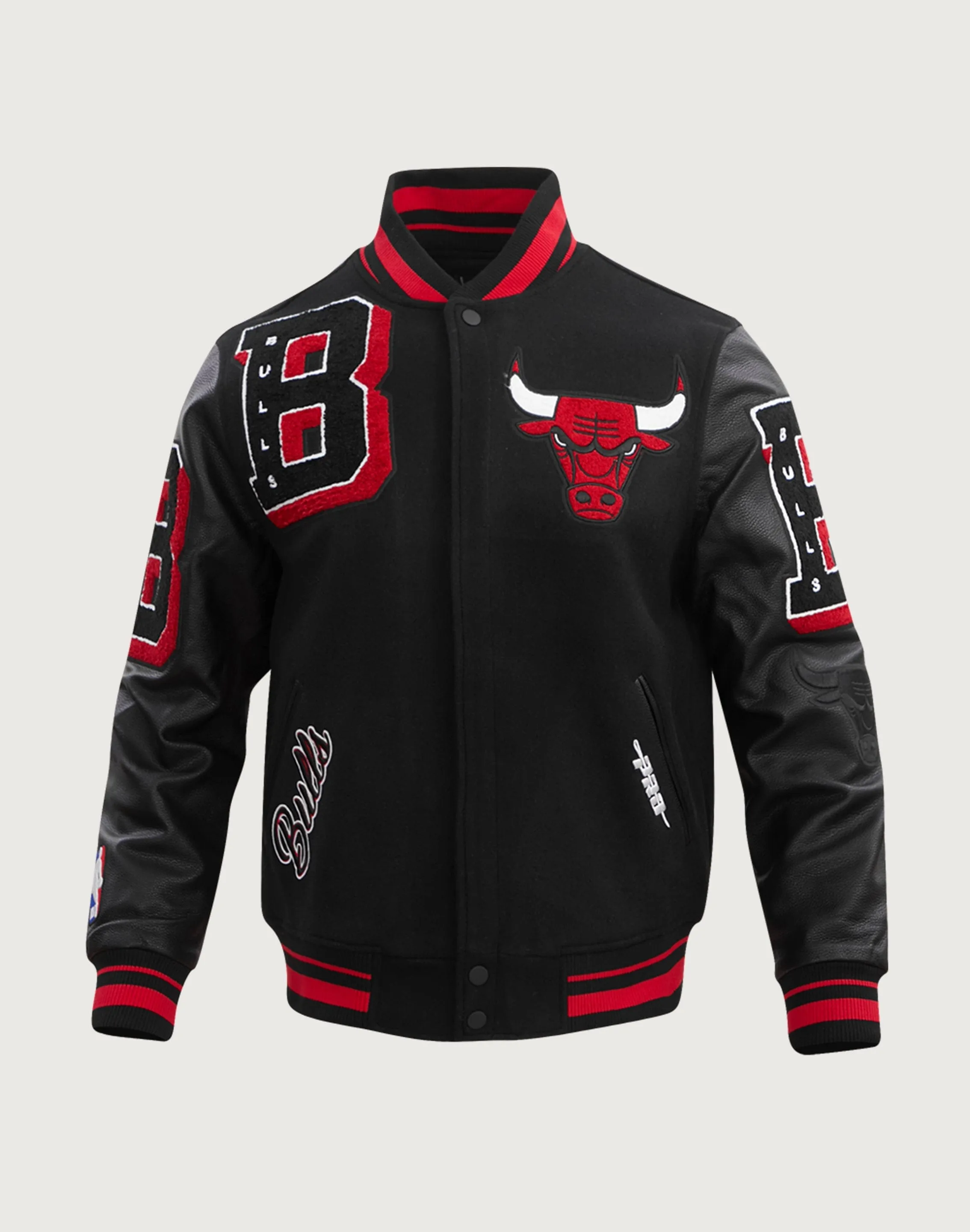 Pro Standard NBA Chicago Bulls Mashup Rib Wool Varsity Jacket slow life ShapeRetentionCloth