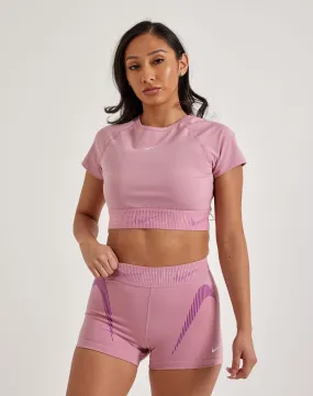Glitter Fit DurableWeave Nike Pro Dri-FIT Cropped Tee