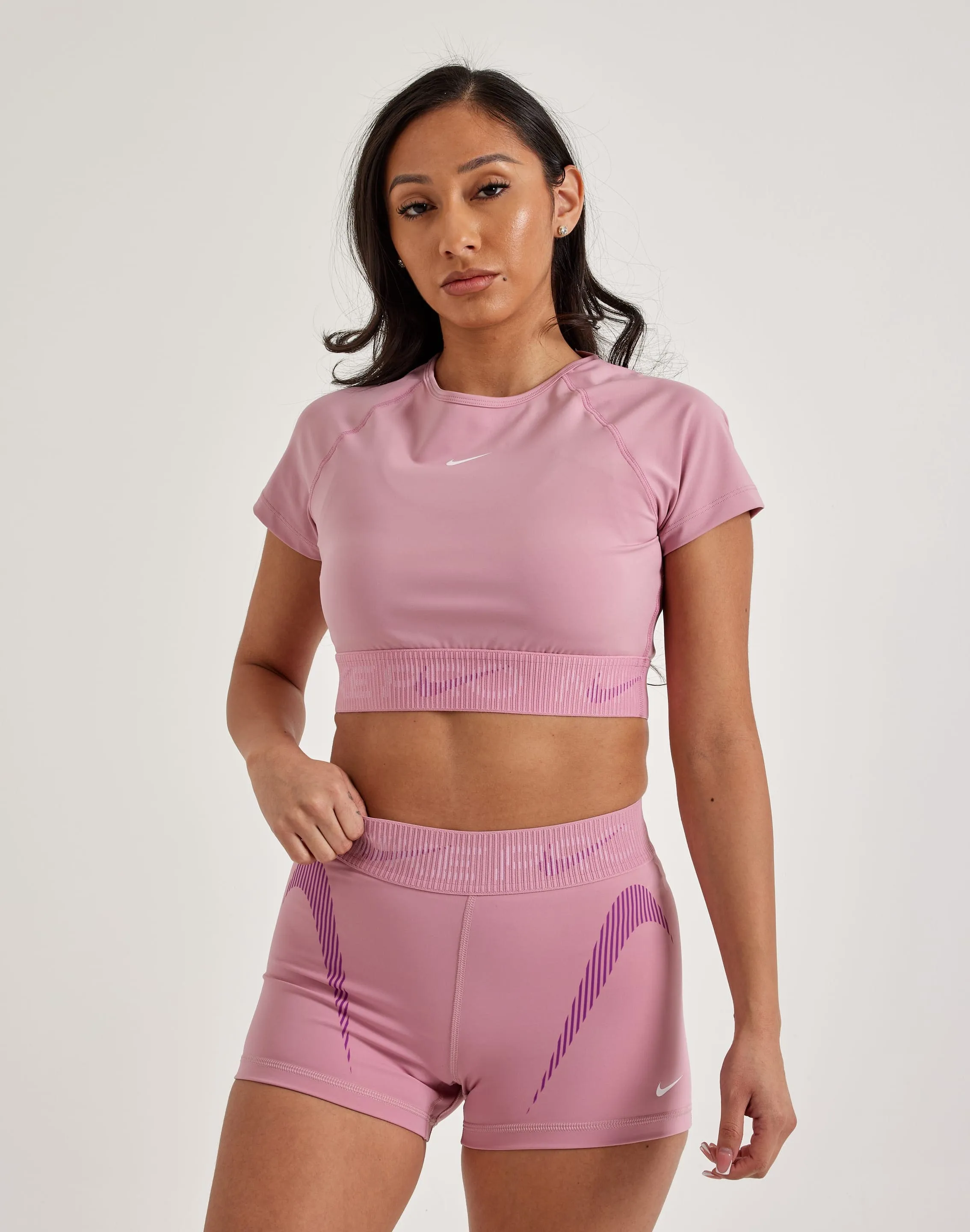 Glitter Fit DurableWeave Nike Pro Dri-FIT Cropped Tee