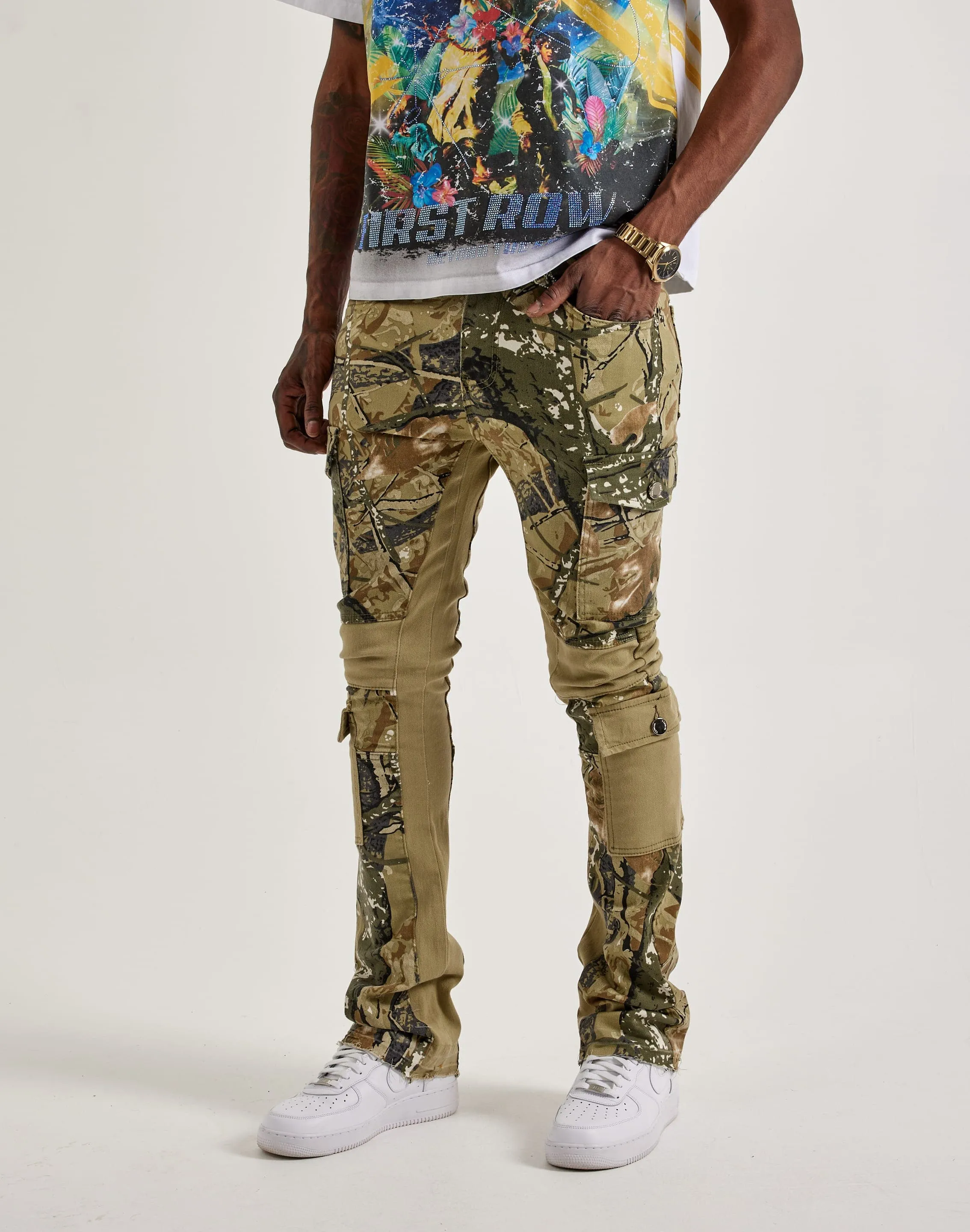 WAIMEA Stacked Cargo Pants AntiStatic Cloth Romance Fit