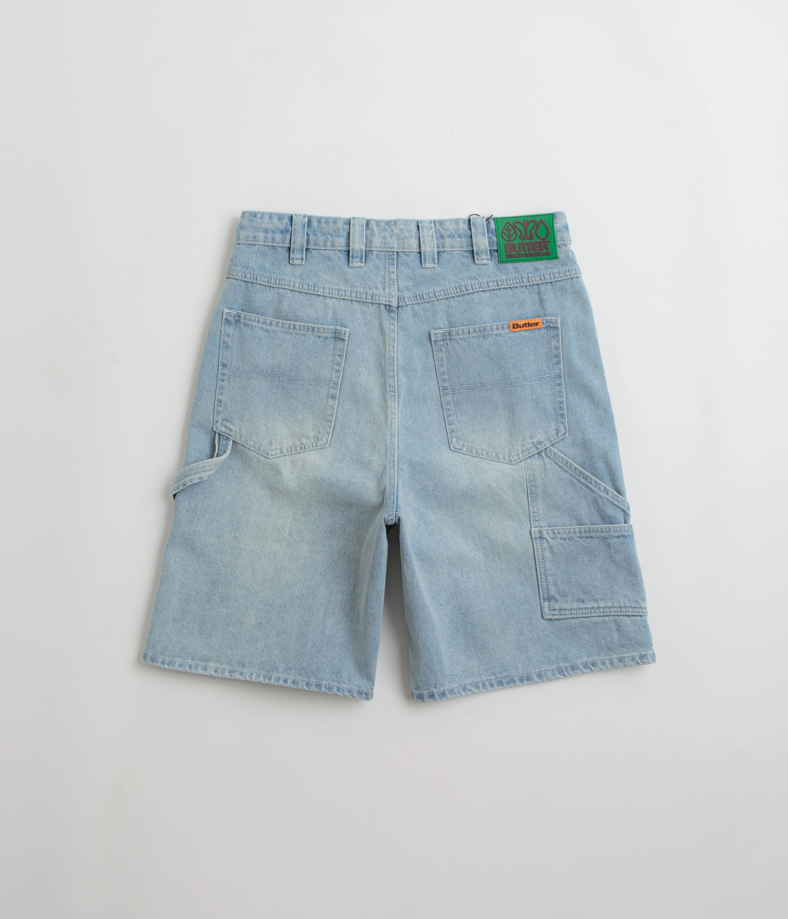 Butter Goods Weathergear Denim Shorts - Faded Blue back-to-school equestrian wear