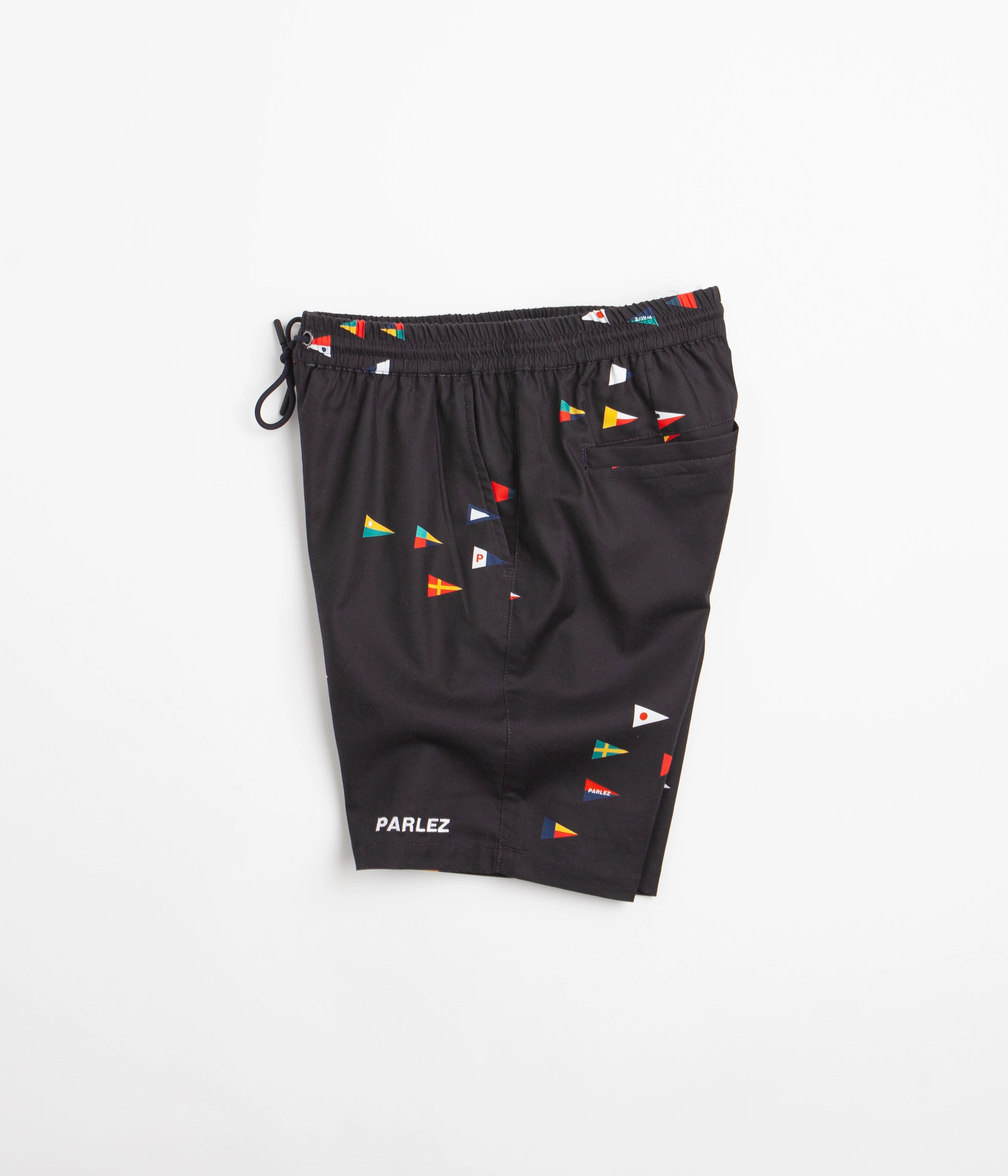 Parlez Topaz Shorts - Navy Basketball shorts button fly