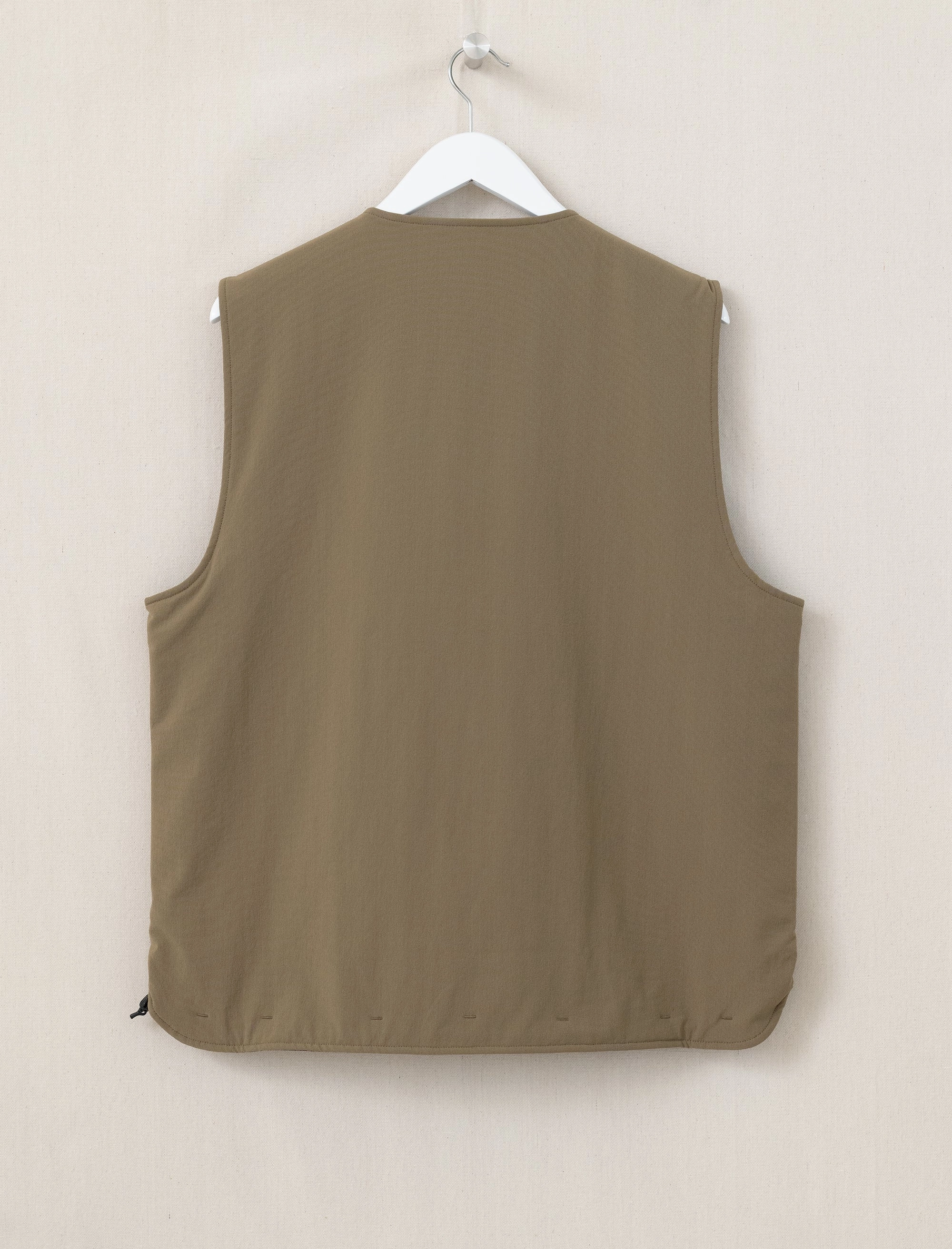 Durable Water Repellent Finish Two Way Zipper IBQ Thin Padded Vest (Verde Itrana)