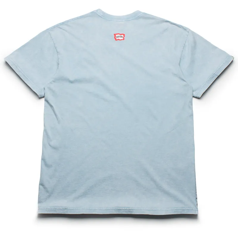 pom-pom Rainy Day Ice Cream Cosmos Knit Tee - Baby Blue