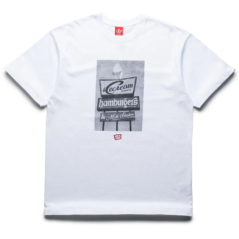 Stretchable safari event Ice Cream Dive Tee - White