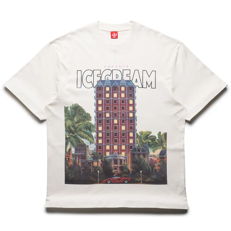 hoodie silhouette board shorts silhouette Ice Cream Estate Knit Tee - Whisper White