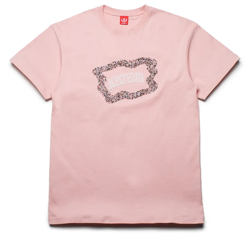 Ice Cream Flag Tee - Silver Pink theme park event park event