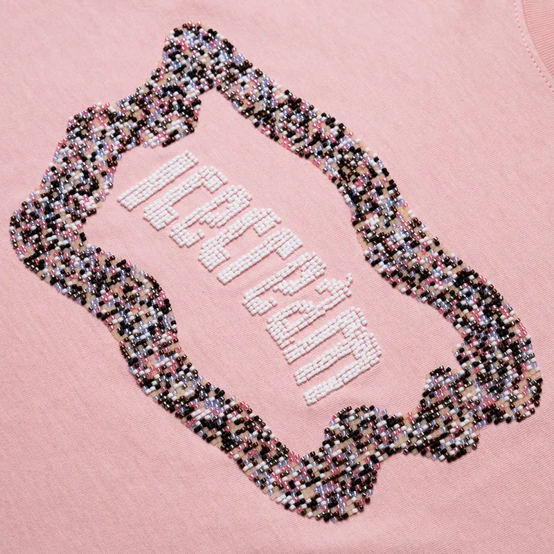 domestic Ice Cream Flag Tee - Silver Pink