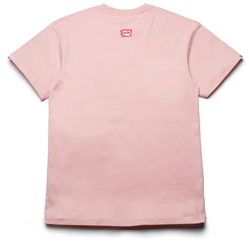 festival venue Ice Cream Flag Tee - Silver Pink