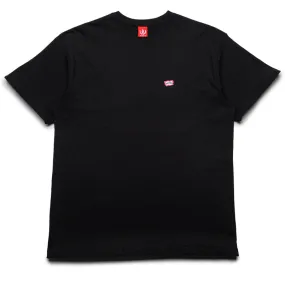 cutoff shorts silhouette Three quarter sleeve Ice Cream Fruits Of Labor Tee - Black
