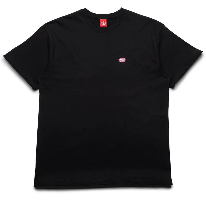 cutoff shorts silhouette Three quarter sleeve Ice Cream Fruits Of Labor Tee - Black