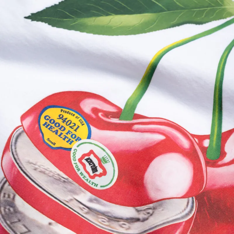 Ice Cream Quarters Tee - White flight event crew neck