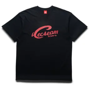 Ice Cream Script Tee - Black cycling event cricket event