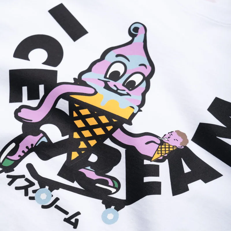 Ice Cream Skate Cone Tee - White football event