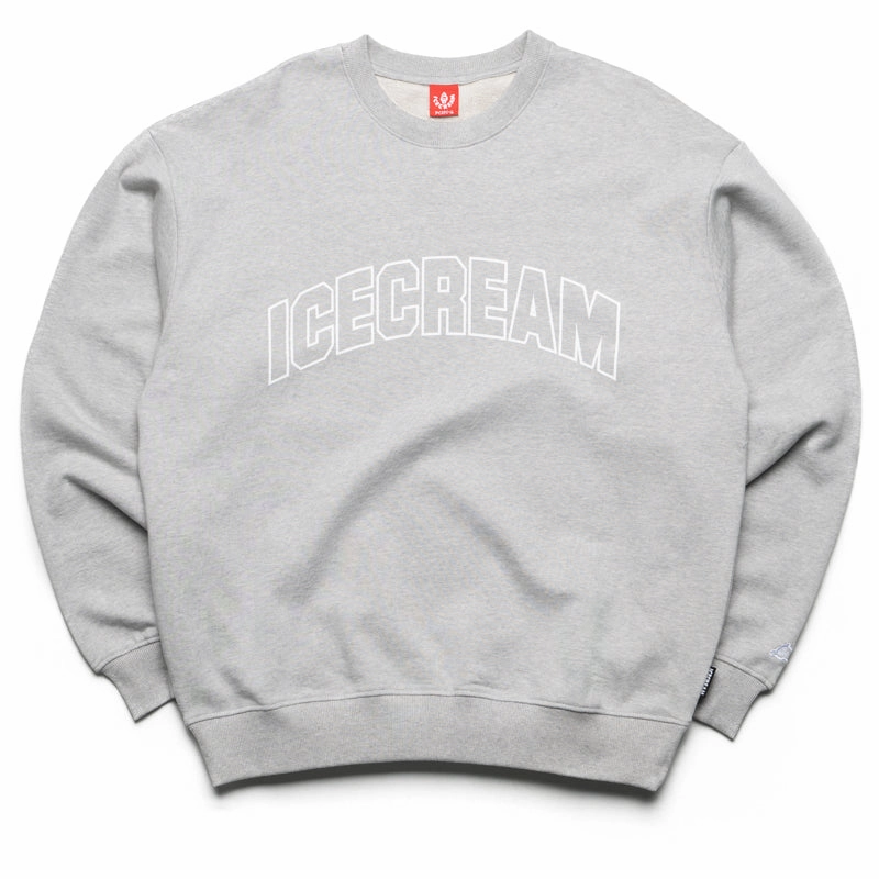 Ice Cream College Sweatshirt - Heather Gray